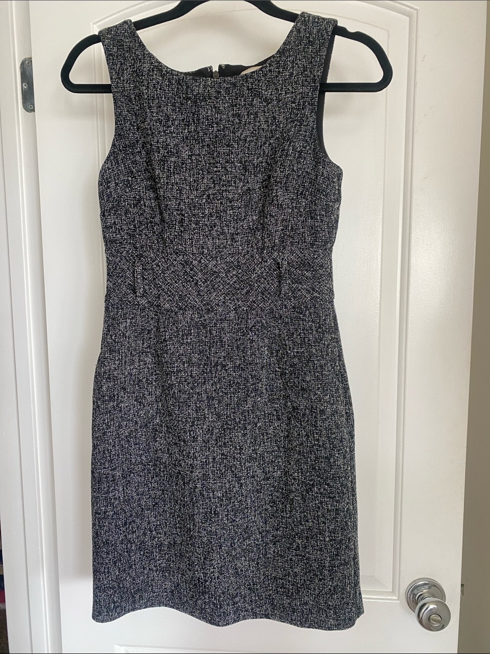 Banana Republic Factory Tweed Sheath Dress Pockets 0 Petite
